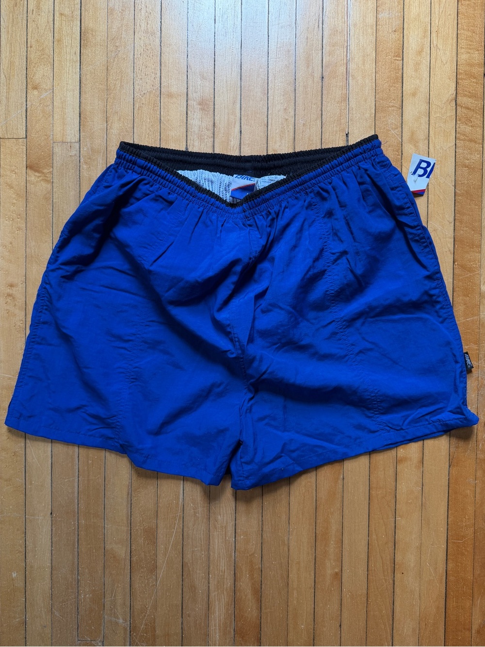 NWT Vintage 90’s Bike Athletic Blue/Black Athletic Swim Shorts Men’s Sz. L